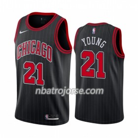 Män Chicago Bulls Tröja Thaddeus Young 212019-20 Nike Statement Edition Swingman